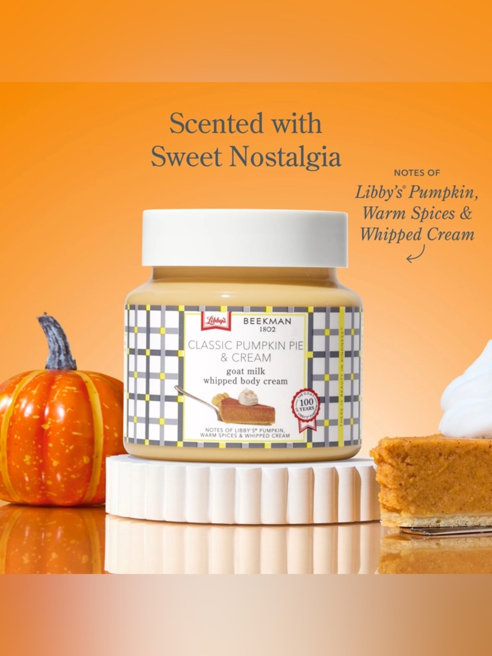 Beekman 1802 x Libby’s Classic Pumpkin Pie & Cream Whipped Body Cream- limited - Picture 2 of 10